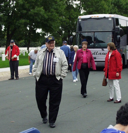 Arriving at Fort Snelling Memorial Cemetary