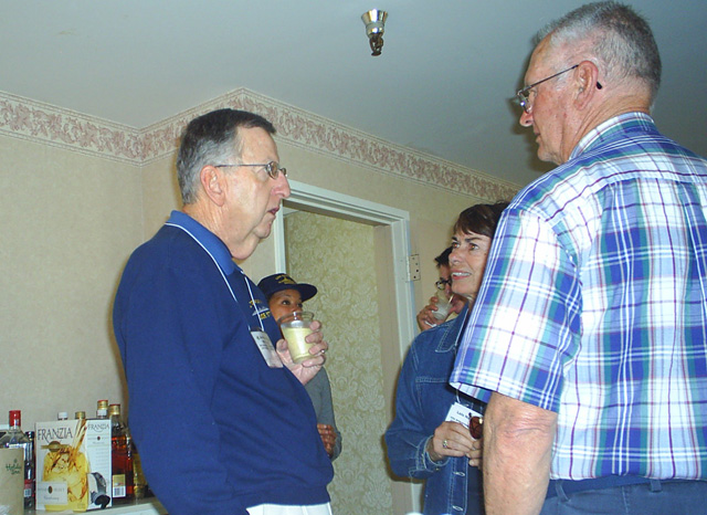 Jim Marlatt & Chuck Havelicek in the hospitality suite - Seattle, Washington