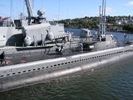 USS Lionfish (SS-298), alongside the East German Tarantul I corvett, Hiddensee