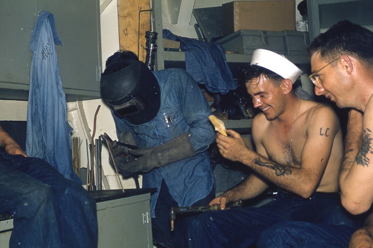 USS Sproston shipfitter shop