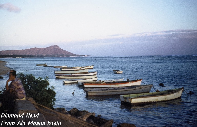 Diamond Head from Ala Moana basin - Hawaii