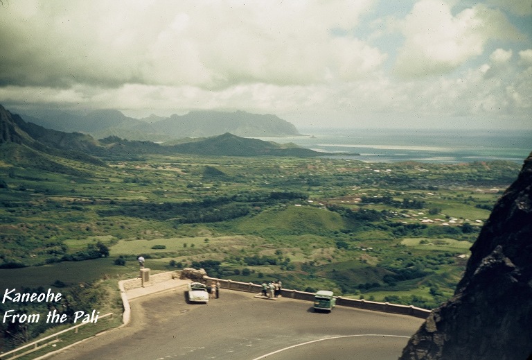 Kaneohe from old Pali Road