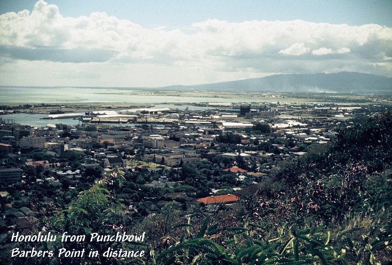 Honolulu from Punchbowl National Cemetery