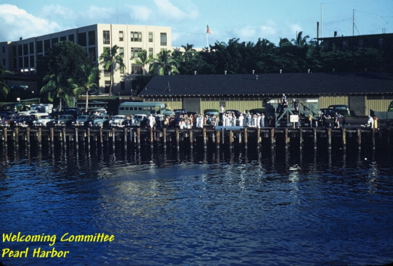 Welcoming Committe for returning USS Sproston