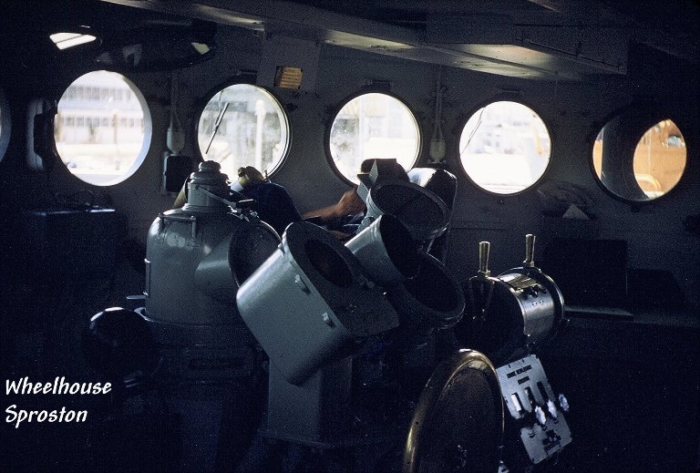 Wheelhouse - USS Sproston